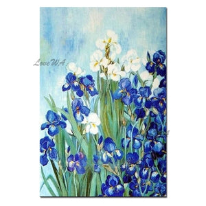 100% Hand Painted Artwork Knife Flower Abstract Oil Painting Wall Art Home Decoration Picture Hand Painting On Canvas Unframed