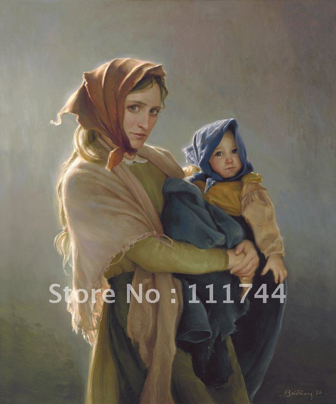 Portrait painting modern art Carried By The Covenant By Joseph Brickey High quality 100%handmade