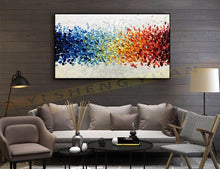 Load image into Gallery viewer, Hot Selling Flower Colorful Canvas Oil Painting Pure Handmade Home Wall Decoration Art Painting For Living Room Wall Pictures