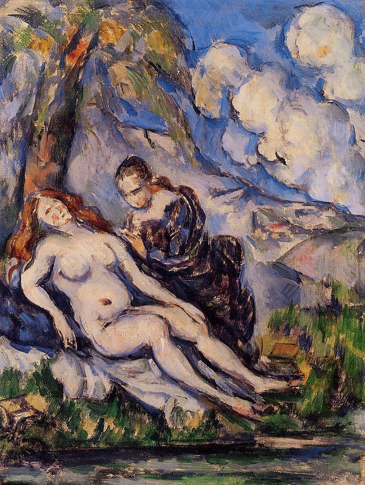 100% handmade famous oil painting reproduction on linen canvas,bathsheba-1 by paul cezanne,landscape oil painting