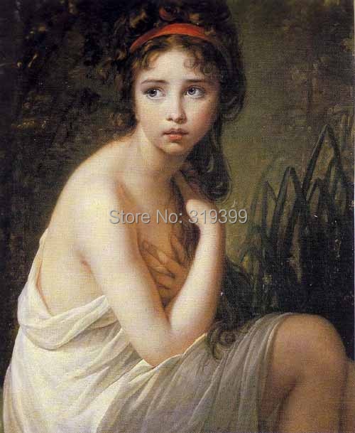 the-bather-1792 BY  Louise Elisabeth Vigee Le Brun,oil painting reproduction,canvas art, handmade OIL PAINTING