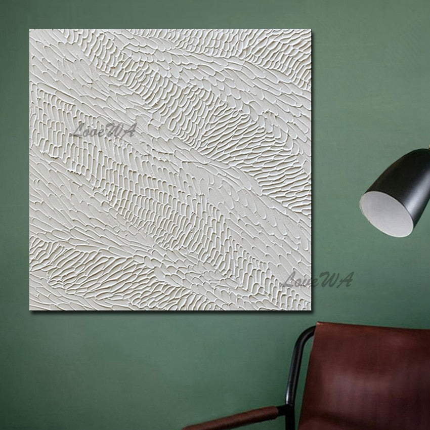 Contemporary Gray White Abstract Painting Full Of Texture New Arrival Hand Painted Oil Painting On Canvas Unframed Home Artwork