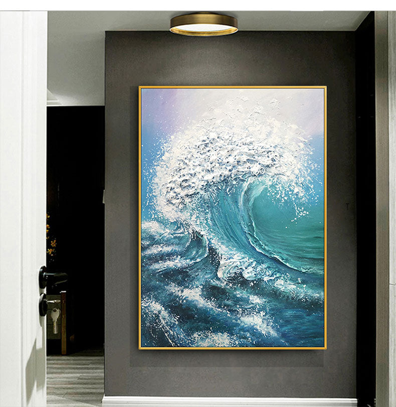 Oil painting hand painted with Acrylic on canvas, Framed optional