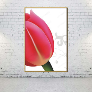 Oil Canvas Painting girly red flowers For Home Decoration Wall Art