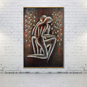 Oil Canvas Painting lukisan manusia abstrak For Home Decoration Wall Art
