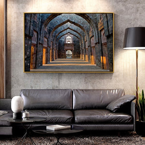 Oil Canvas Painting  buliding For Home Decoration Wall Art