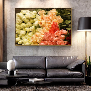 Oil Canvas Painting bunch_of_roses- For Home Decoration Wall Art