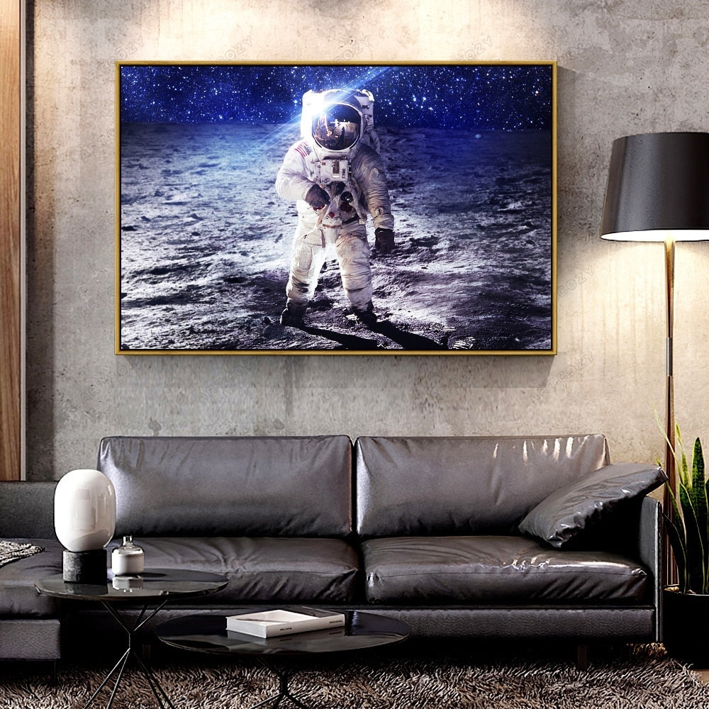 Oil Canvas Painting cosmonaut_space_suit_space For Home Decoration Wall Art
