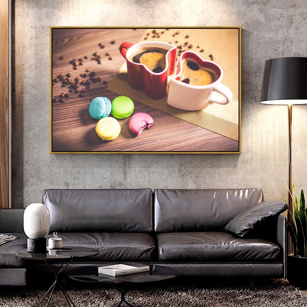 Oil Canvas Painting coffee-cups For Home Decoration Wall Art