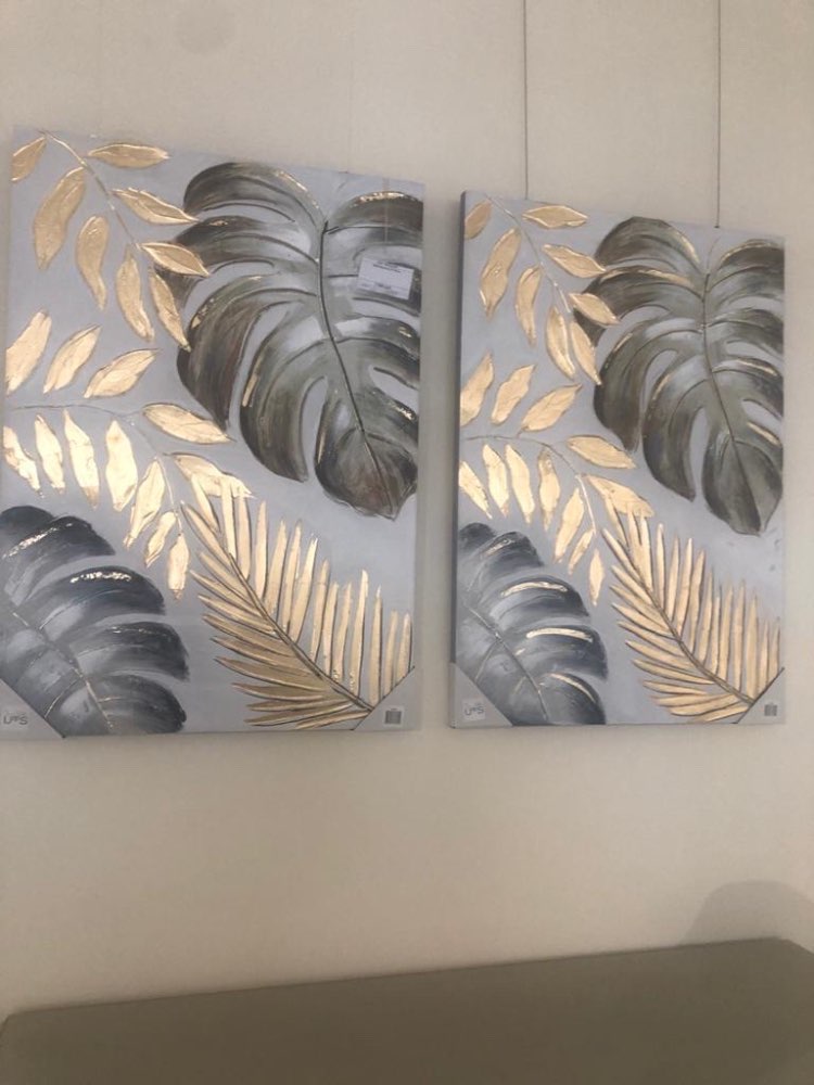 2 Panels Tree Canvas Wall Art Oil Painting 100% Hand Painted Wall Fine Art Paintings Unframed Picture Artwork For Decoration