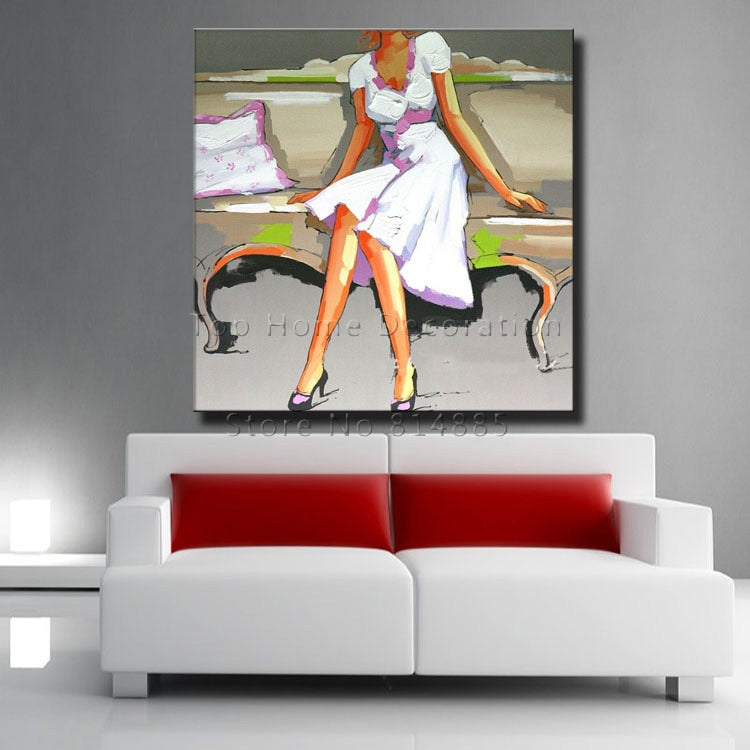 Canvas Art Wall Picture for Living Room Hand painted Modern Abstract Oil Painting On Canvas Wall Art Decoration Gift