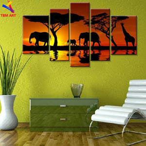 5PCS Directly From Artist Canvas Painting 100% Handmade Modern Abstract   Oil Painting  Canvas Wall Art  Home Decoration