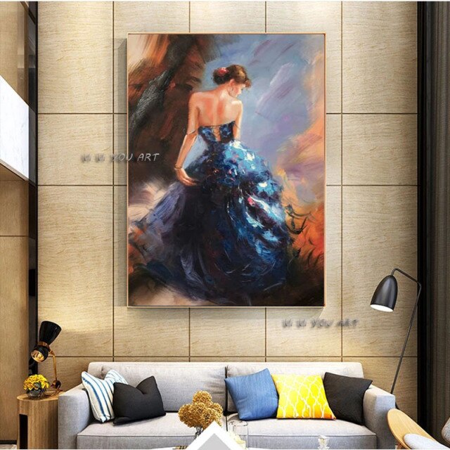 Pure Hand painted home Decorative Wall Paintings Sexy nude Women Painting body Oil Painting art Canvas Pictures for Living Room