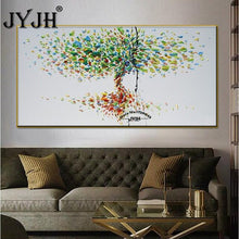 Load image into Gallery viewer, 100% pure handmade oil painting on canvas,landscape big large oil painting for living room.abstract oil paiting