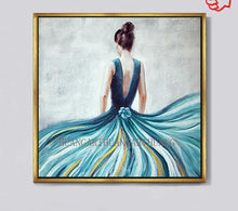 Load image into Gallery viewer, Girl Handpainted Abstract Canvas Oil Paintings Modern Wall Picture Wall Paiting For Living Room Home Decoration
