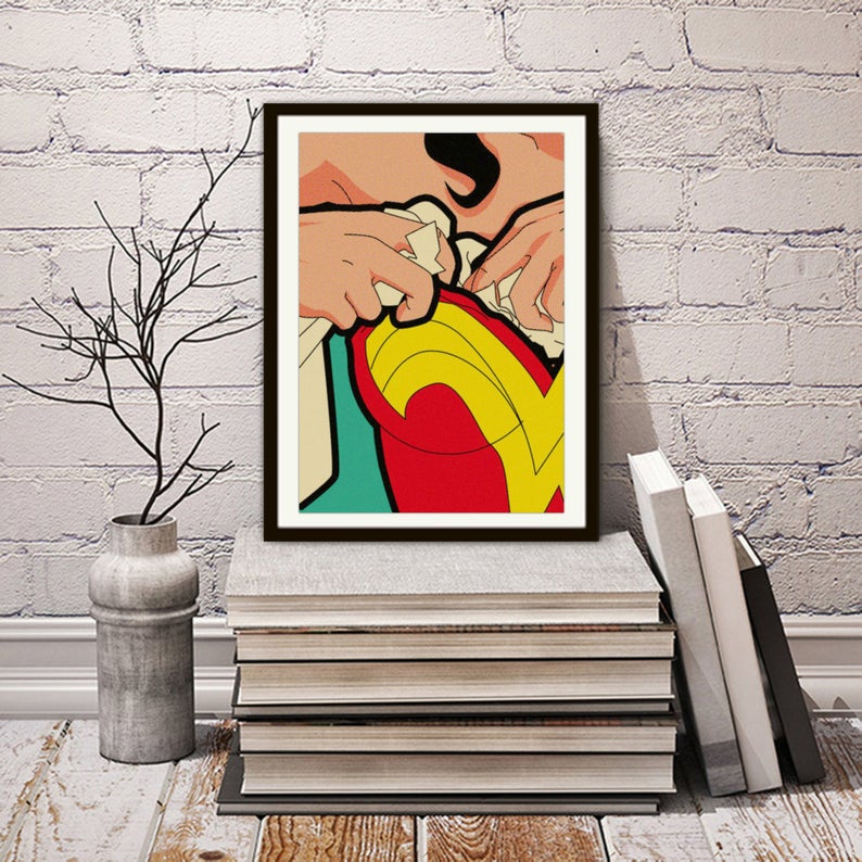 Hand painted populart art on canvas paiting cartoon for children's room wall decoration
