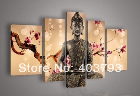 NEW MODERN ABSTRACT HUGE WALL ART OIL PAINTING ON CANVAS buddha  paitings  (no framed)