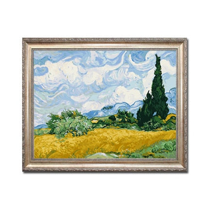 Pastoral landscape DIY oil painting by numbers hand paited large wall pictures framed wall for the living room 40x50