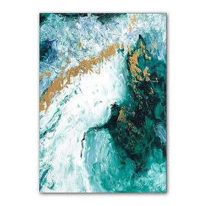 100% Hand Painted Green Oil Paintings on Canvas Wall Picture Modern Abstract Wall Paiting For Room Home Decoration Unframed