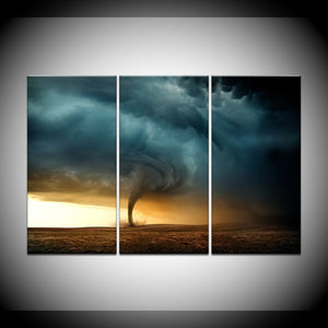 3 Panel Tornado Modular Frame Wall Art Paintings Picture Paiting Canvas Paint Living Room Modern Home Decor Picture Artwork