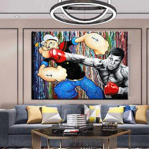 Graffiti Paintings Sports Shoes Sneakers Pictures Canvas Paiting Wall Art Modern Posters and Prints For Living Room Home Decor