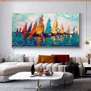 Abstract Scenery Hand Painted Oil Painting On Canvas Handmade Wall Art Living Room Bedroom Large Size Decoracion Salon Mural Hot