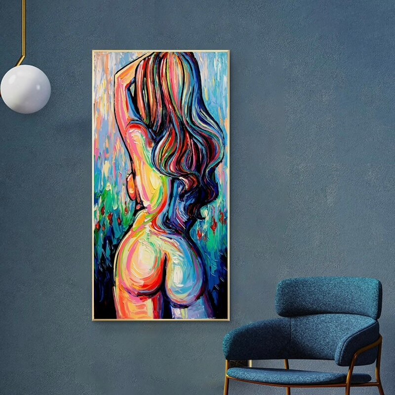 Sexy Nude Woman Body Pictures Portrait Hand Painted Oil Painting On Canvas Wall Art For Living Room Home Decor