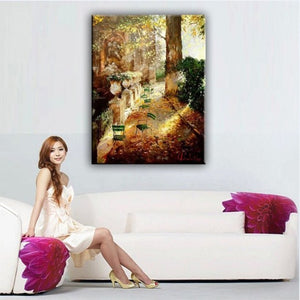 oil painting 100% hand painted Home decoration high quality landscape knife painting pictures