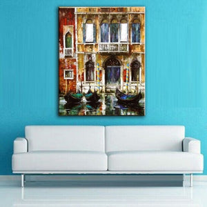 oil painting 100% hand painted Home decoration high quality landscape knife painting pictures
