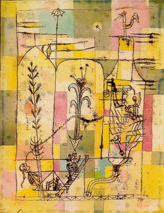 High quality Oil painting Canvas Reproductions Tale of Hoffmann (1925)  by Paul Klee Painting hand painted