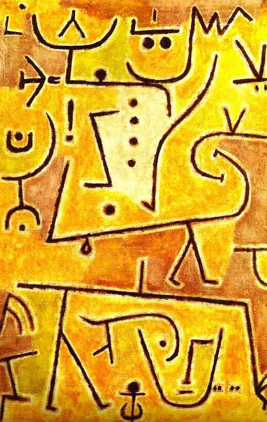 High quality Oil painting Canvas Reproductions Red waistcoat (1938)   by Paul Klee Painting hand painted