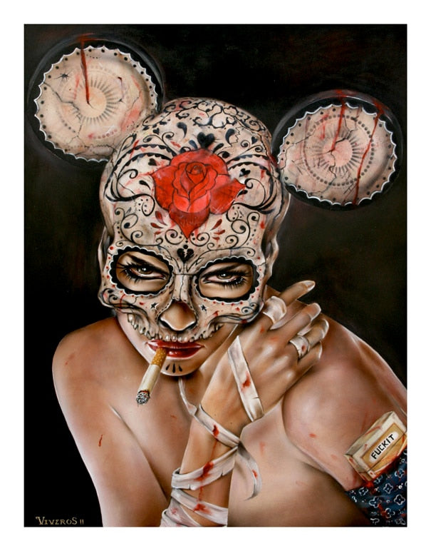 High quality Oil painting Canvas Reproductions Night Stalk Her  by Brian M.Viveros  Painting hand painted