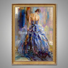 Load image into Gallery viewer, Spanish Flamenco Dancer painting latina woman Oil painting on canvas hight Quality Hand-painted Painting latina 19