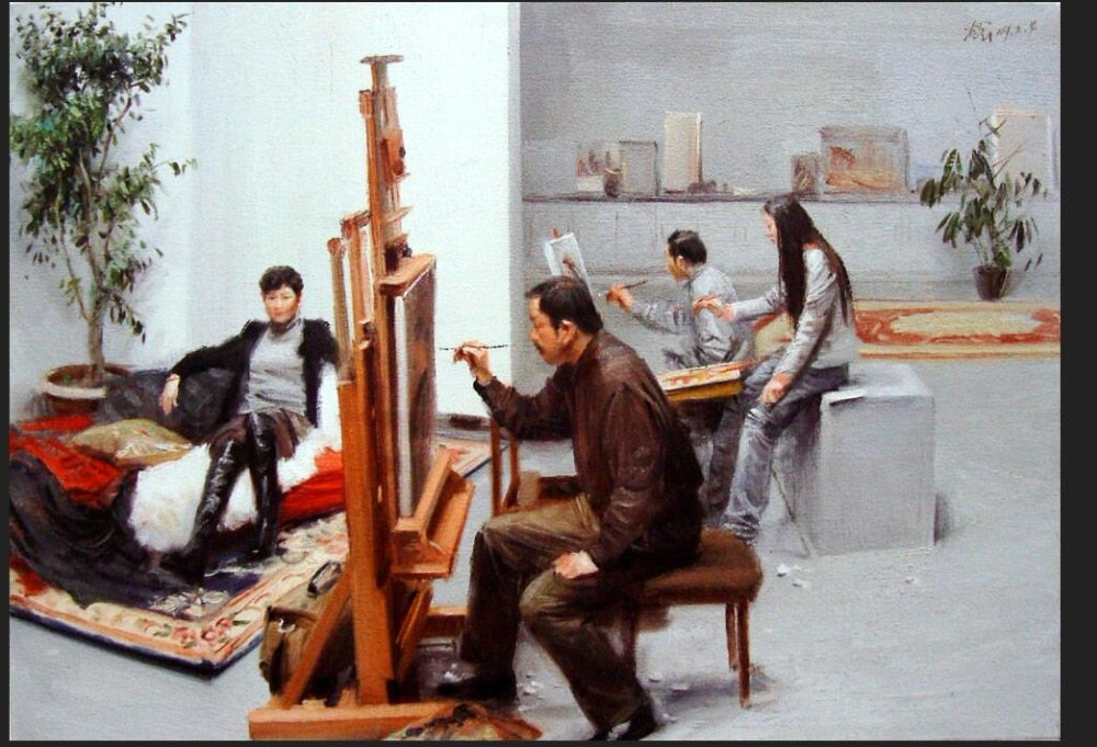 GOOD art -100% handpainted oil painting on canvas  best birthday festival present