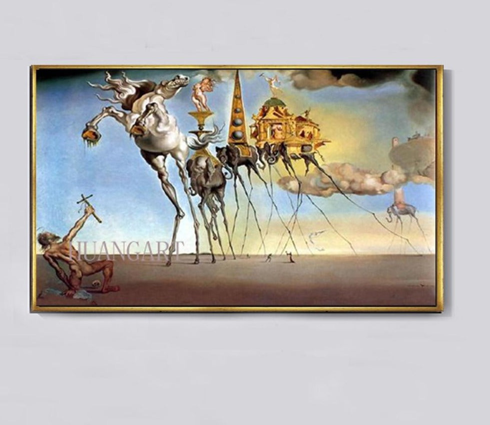 Hand Painted Oil Painting Imitation of Famous painting Spain Artist Dali Artwork for Living Room Decoration Impression Painting