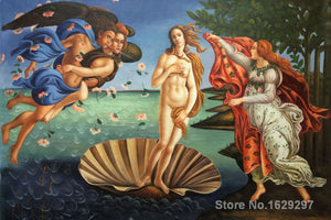 oil Painting for kids room Birth of Venus by Sandro Botticelli Hand painted High quality