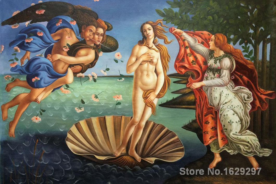 oil Painting for kids room Birth of Venus by Sandro Botticelli Hand painted High quality