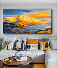 Load image into Gallery viewer, Hand-painted Abstract Oil Painting Sunshine Jinshan Modern Scandinavian Living Room Backdrop Paintings Decorative Painting Offic