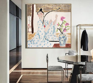 Oil Painting Art Special Folk Art Style Good For Wall Decoration