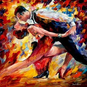 Modern handmade painting party dance1 on oil canvas for living room decor and wallpaper