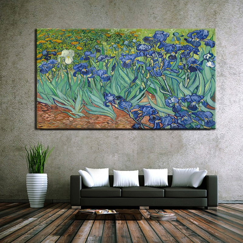 100% Hand Painted Oil Famous Artist Van Gogh Oil Painting Flower Landscape Canvas Painting Wall Decor Large Size Without Frame