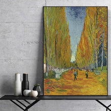 Load image into Gallery viewer, 100% Hand Painted Famous Van Gogh At Oil Painting Yellow Woods Landscape Abstract On Canvas Wall Art For Living Room Large Size