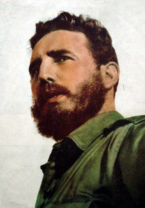 TOP original ART # Cuba great leader Fidel Castro portrait art oil painting-100% hand painted 30"