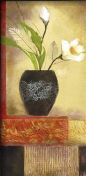 Hand Painted Metro Italia III-Floral Oil Painting Wall Art-Modern Canvas Art Wall Pictures for Living Rooms