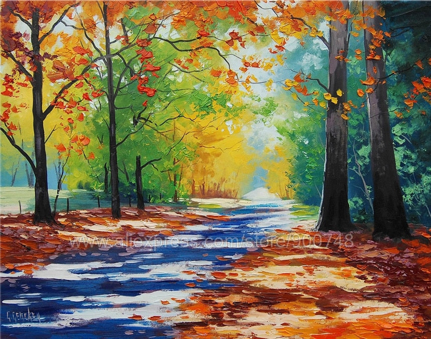 Large Australian Autumn Paintingmt Wilson Landscape Commissioned By G.Huge oil painting Home Decoration Living Room Wall