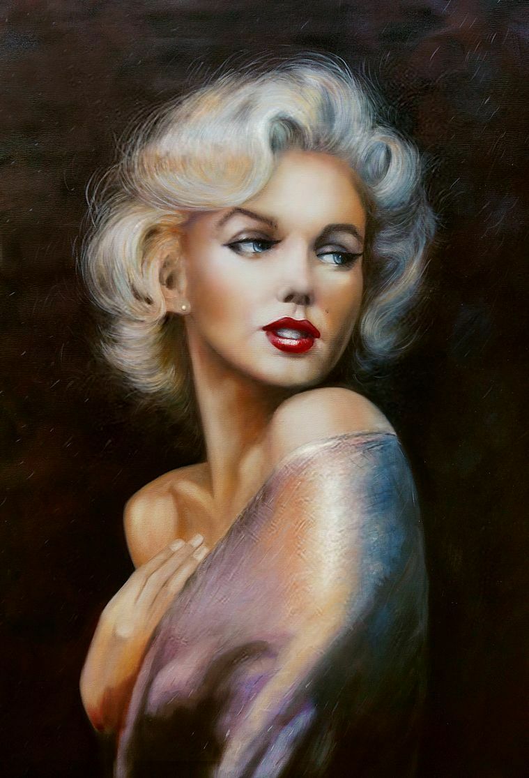 100% Hand-painted Oil painting 28x20 inches available 7 year itch some like it hot