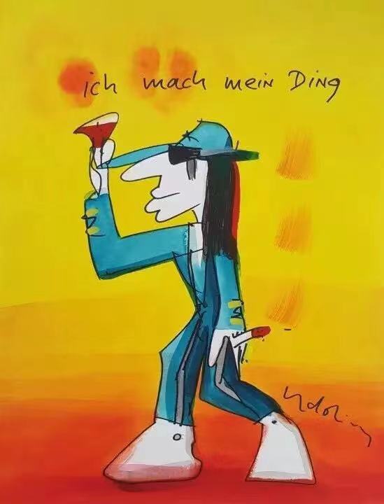 Oil Painting Reproduction on Canvas ,Museum Quality,Fast Free Shiping,handmade painting,Udo Lindenberg