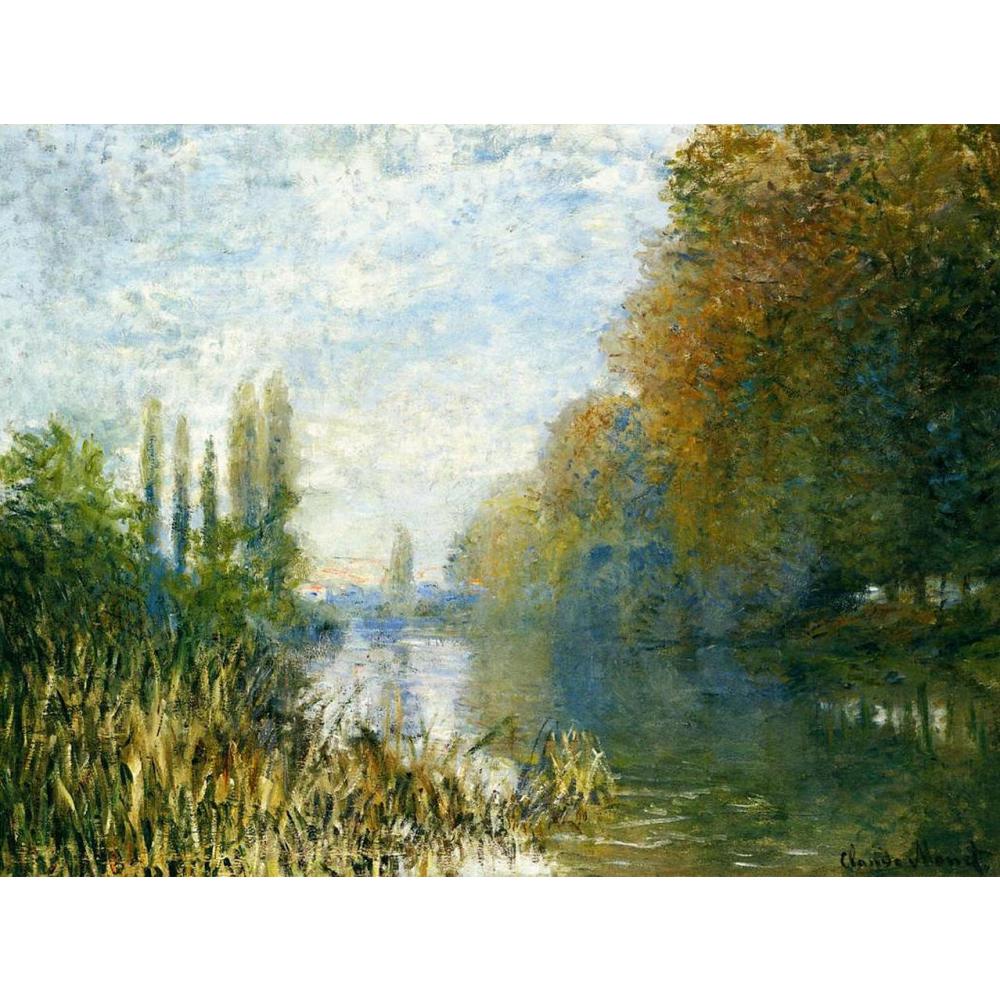 Landscapes art The Banks of The Seine in Autumn by Claude Monet oil paintings canvas High quality hand-painted