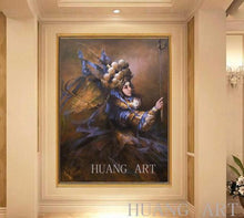 Load image into Gallery viewer, Chinese Peking Opera High Quality Wall Art Chinese Drama Oil Painting Modern Peking Opera Drama Portrait Oil Painting