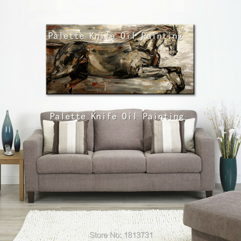 Oil painting On Canvas Wall Pictures Paintings For Living Room Wall Art Canvas Pop art Horse modern abstract hand painted 15